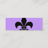 Fleur de Lis Skinny-profielkaart Mini Visitekaartje (Achterkant)