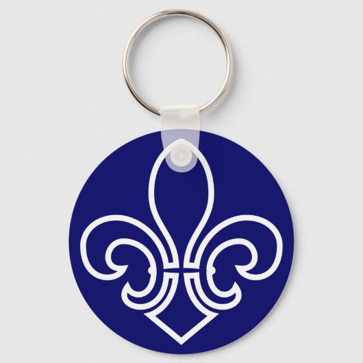 Fleur de Lis Sleutelhanger (Voorkant)