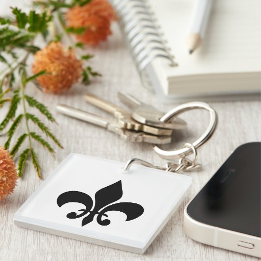 Fleur de Lis Sleutelhanger (Voorkant Rechts)