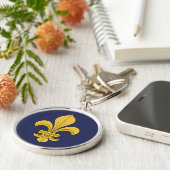Fleur-de-lis Sleutelhanger (Zijkant)