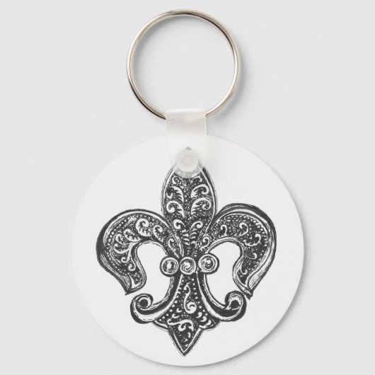 Fleur de Lis Sleutelhanger (Voorkant)