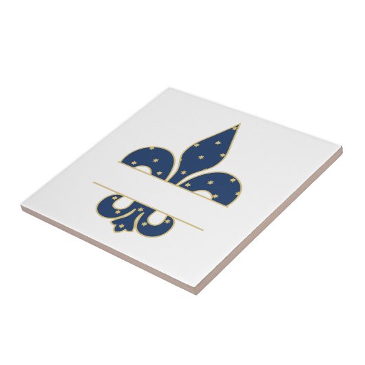 Fleur-de-lis Split Tegeltje (Zijkant)