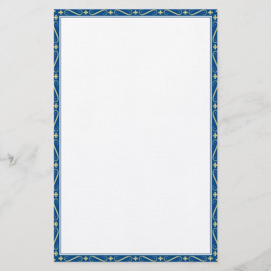 Fleur de Lis Stationery Briefpapier (Voorkant)