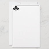 Fleur De Lis Stationery Paper Briefpapier (Voorkant)