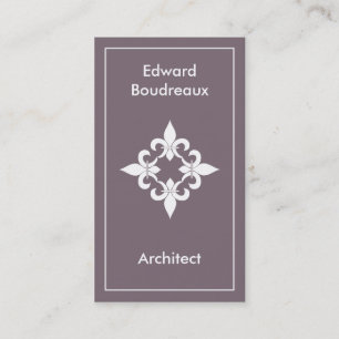 Fleur de Lis Steel Visitekaartjes