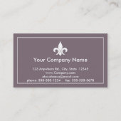 Fleur de Lis Steel Visitekaartjes (Achterkant)