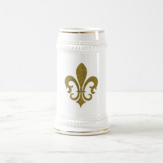 Fleur de Lis Stein Bierpul