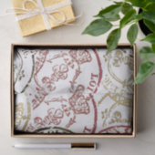 Fleur de Lis Stempel Franse Kroon Koninklijke Deco Tissuepapier (Geschenk)