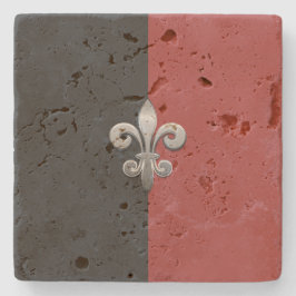 Fleur De Lis Stenen Onderzetter