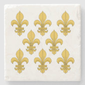 Fleur-de-lis Stenen Onderzetter (Voorkant)