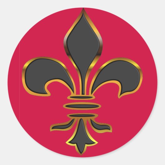 Fleur-de-lis Sticker (Voorkant)