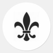 Fleur De Lis Sticker (Voorkant)