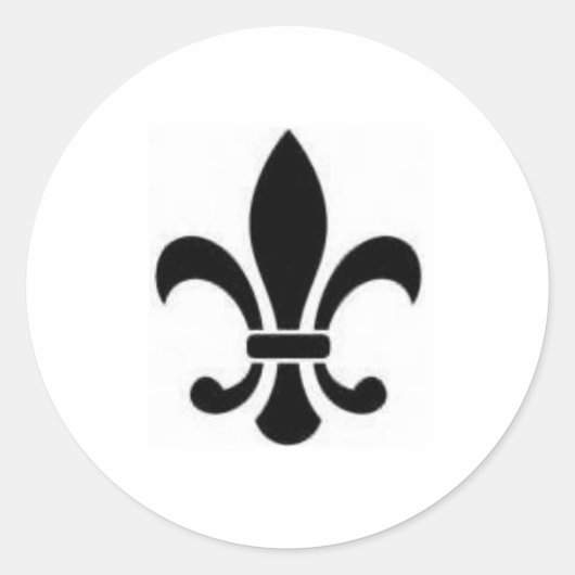 Fleur De Lis Sticker (Voorkant)