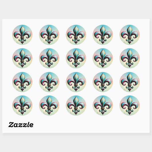 Fleur de lis Sticker (Vel)