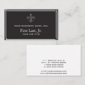 Fleur De Lis - Stripey 3D-stijl Visitekaartje (Voorkant / Achterkant)