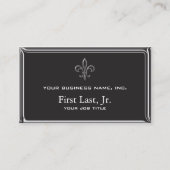 Fleur De Lis - Stripey 3D-stijl Visitekaartje (Voorkant)