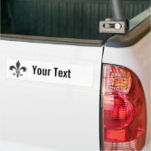 Fleur De Lis - Stripey Bumpersticker (Op Truck)