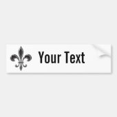 Fleur De Lis - Stripey Bumpersticker (Voorkant)