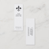 Fleur De Lis - Stripey Mini Visitekaartje (Voorkant / Achterkant)