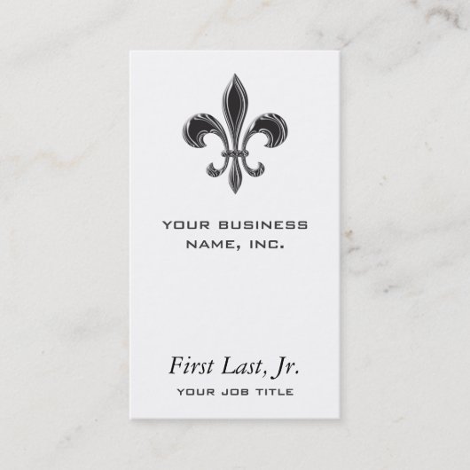 Fleur De Lis - Stripey Visitekaartje (Voorkant)