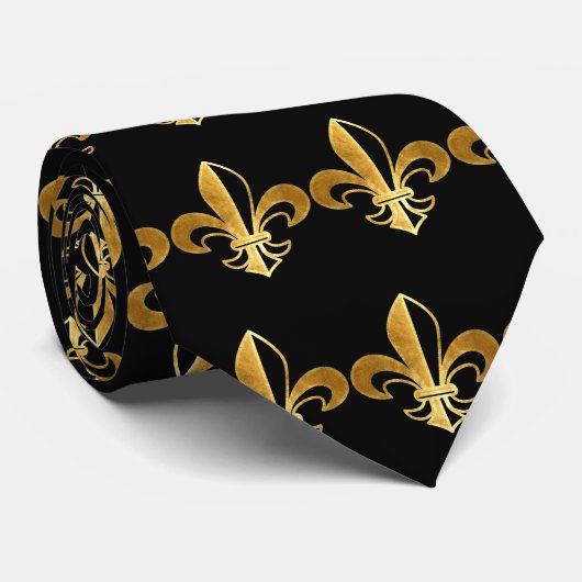 Fleur de lis stropdas (Opgerold)