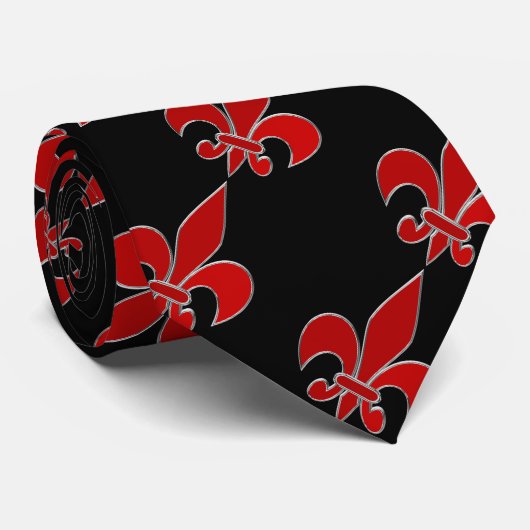 Fleur de Lis Stropdas (Opgerold)