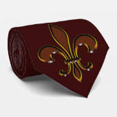 Fleur De Lis Stropdas (Opgerold)