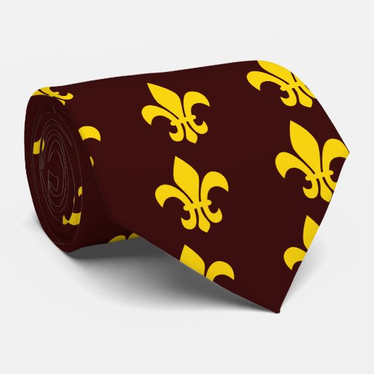 Fleur de Lis Stropdas (Opgerold)