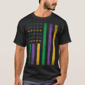 Fleur De Lis Symbol Tuesday Mardi Gras Celebration T-shirt (Voorkant)