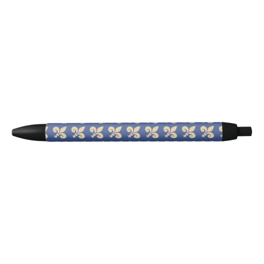 Fleur-de-lis-symbolen Zwarte Inkt Pen (Voorkant)