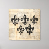  Fleur de Lis Symbols Fleur-de-lis Art Canvas Afdruk (Voorkant)