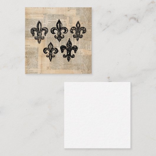  Fleur de Lis Symbols Fleur-de-lis Art Informatiekaartje (Voorkant / Achterkant)