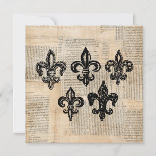 Fleur de Lis Symbols Fleur-de-lis Art Kaart