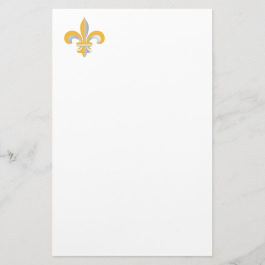 Fleur de Lis-symbool Briefpapier (Voorkant)