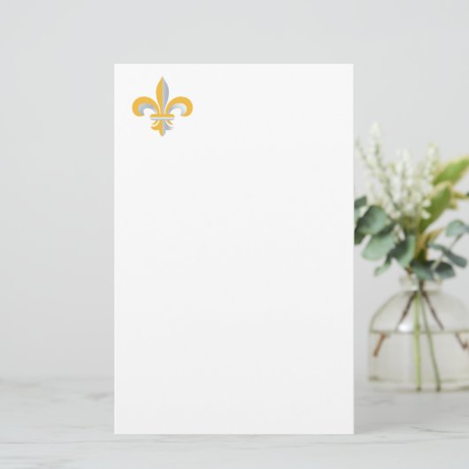 Fleur de Lis-symbool Briefpapier (Staand voorkant)