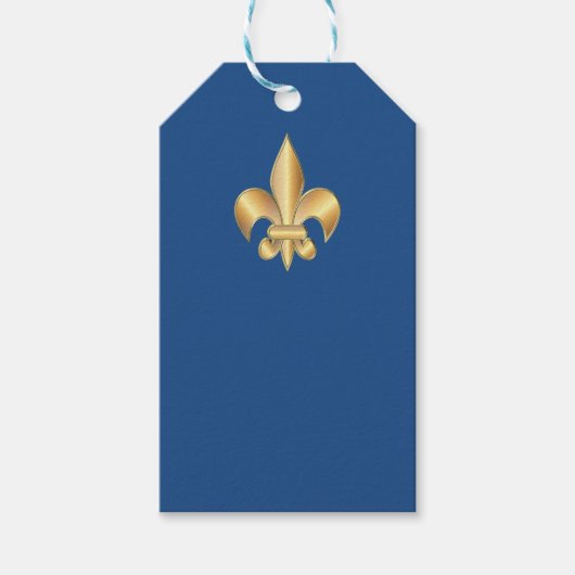 Fleur de Lis-symbool Cadeaulabel (Voorkant)