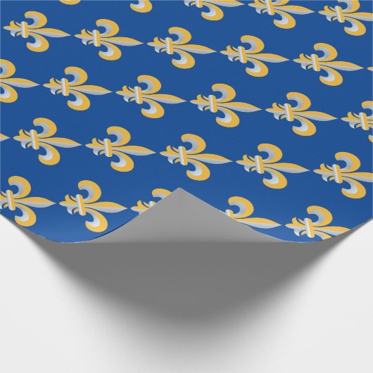 Fleur de Lis-symbool Cadeaupapier (Hoek)