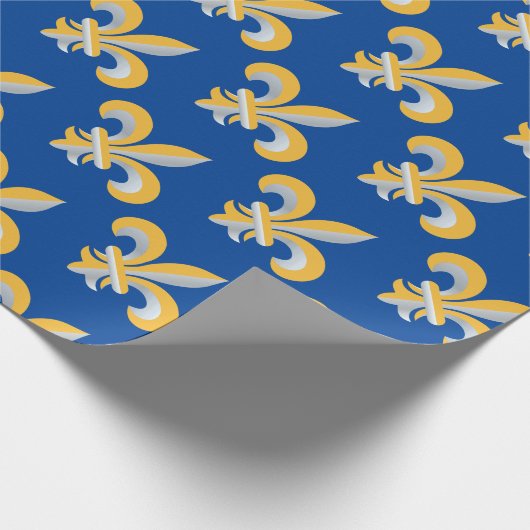 Fleur de Lis-symbool Cadeaupapier (Hoek)