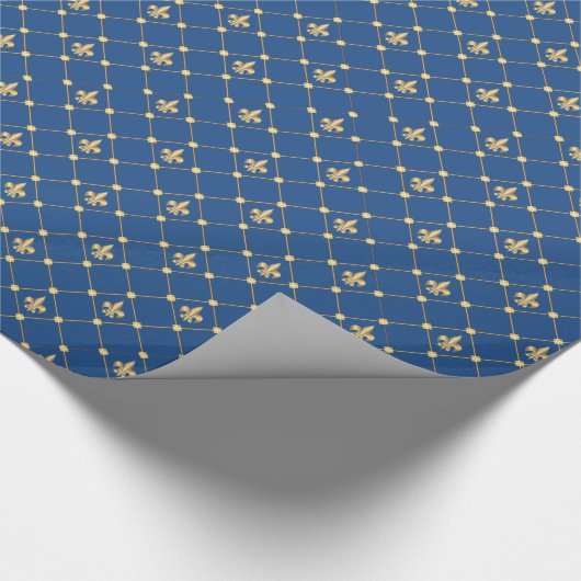 Fleur de Lis-symbool Cadeaupapier (Hoek)