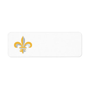 Fleur de Lis-symbool Etiket