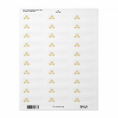 Fleur de Lis-symbool Etiket (Full Sheet)