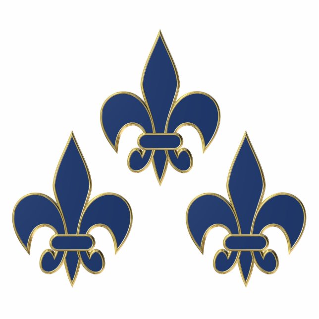 Fleur de Lis-symbool Fotobeeldje Sleutelhanger (Voorkant)