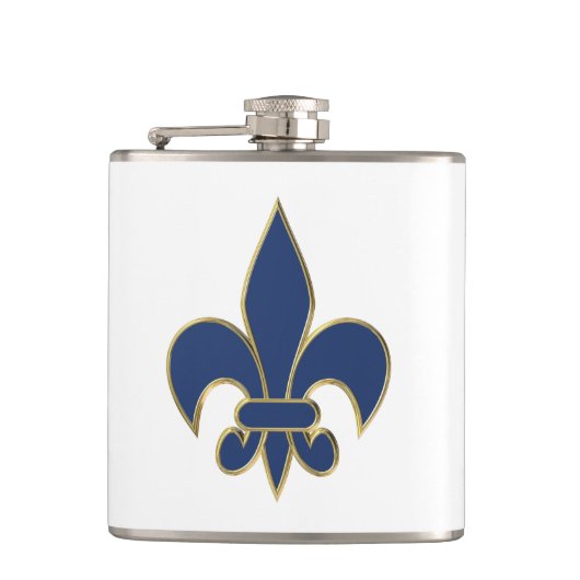 Fleur de Lis-symbool Heupfles (Voorkant)