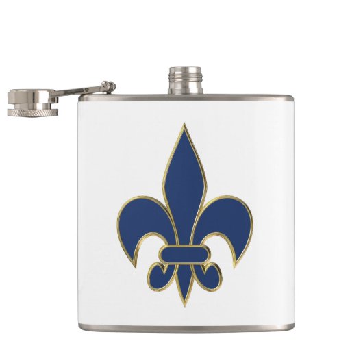 Fleur de Lis-symbool Heupfles (Geopend)
