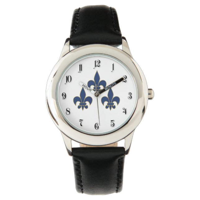 Fleur de Lis-symbool Horloge (Voorkant)