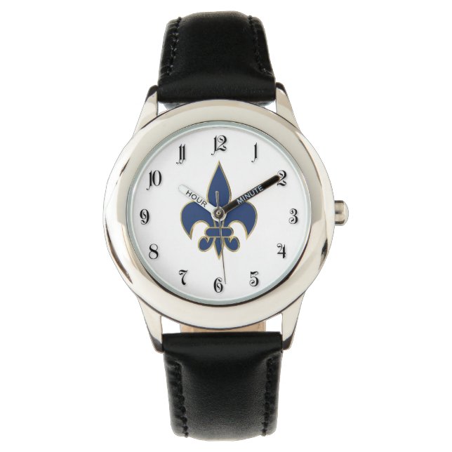 Fleur de Lis-symbool Horloge (Voorkant)