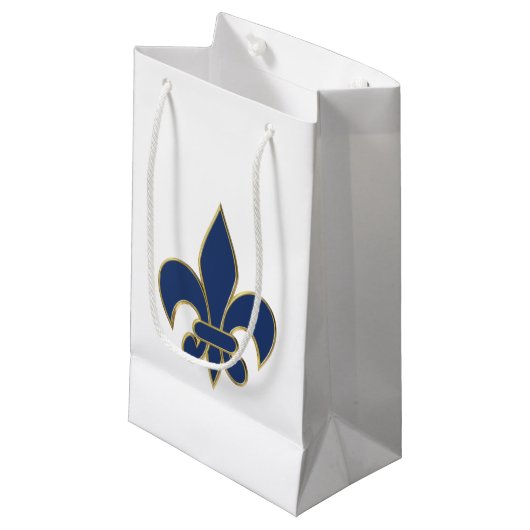 Fleur de Lis-symbool Klein Cadeauzakje (Voorkant Gekanteld)