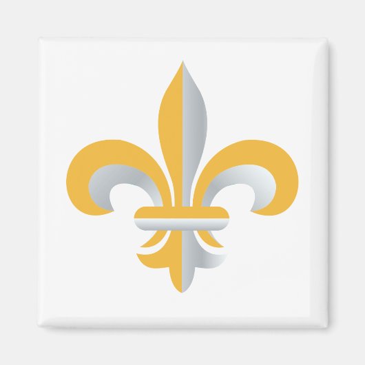 Fleur de Lis-symbool Magneet (Voorkant)