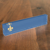 Fleur de Lis-symbool Naambordje (Zijkant)