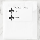 Fleur de lis symbool naar van grote cadeau Label S (Tas)